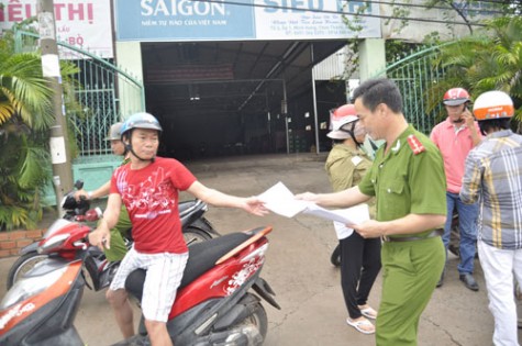 Công an tỉnh Bình Phước vận động quần chúng tố giác tội phạm