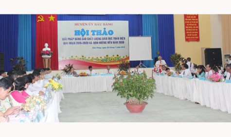 Hội thảo “giải pháp nâng cao chất lượng giáo dục toàn diện giai đoạn 2015-2020 và định hướng đến năm 2030”