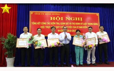 Hội nghị tổng kết công tác kiểm tra, giám sát và thi hành kỷ luật trong Đảng nhiệm kỳ 2010-2015