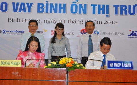 Đẩy mạnh kết nối ngân hàng- doanh nghiệp và cho vay bình ổn thị trường năm 2015.