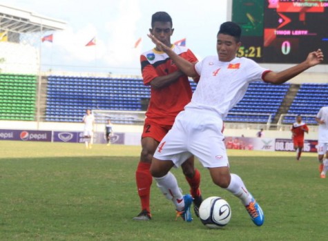 U-19 VN thắng nhẹ Đông Timor ở giải Đông Nam Á