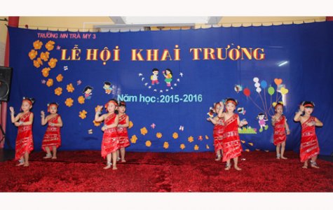 Trường Mầm non Trà My 3: Tổ chức lễ hội khai trường năm học 2015-2016