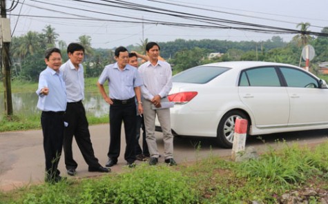 Lãnh đạo tỉnh kiểm tra, khảo sát các công trình thủy lợi