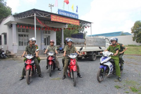 Chủ động tuần tra, giữ vững an ninh trật tự trên địa bàn