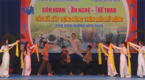 Liên hoan văn nghệ - thể thao các xã xây dựng nông thôn mới mở rộng tỉnh Bình Dương: 420 thí sinh tham gia