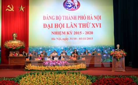 Khai mạc Đại hội đại biểu Đảng bộ thành phố Hà Nội lần thứ XVI