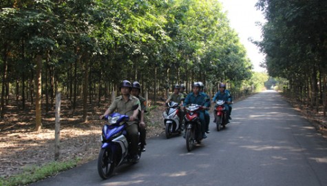 Công an xã Tân Thành, huyện Bắc Tân Uyên: Chủ động tuần tra giữ gìn an ninh trật tự