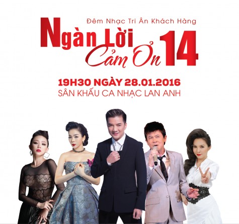 Gala ca nhạc “Ngàn lời cảm ơn 14”: Ngàn sao "cho bạn"