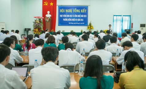 Năm 2016, đẩy mạnh công tác quản lý khoa học công nghệ và triển khai các đề tài ứng dụng thực tiễn cao