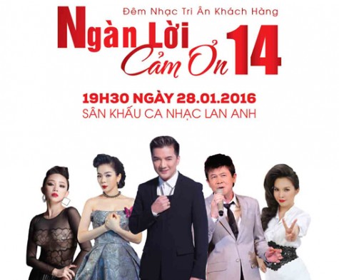 Gala ca nhạc "Ngàn lời cảm ơn 14": Ngàn sao “cho bạn”