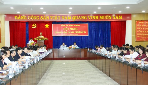 Tập huấn công tác văn phòng cấp ủy