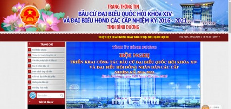 Trang thông tin bầu cử:  Kênh thông tin hữu hiệu phục vụ công tác bầu cử