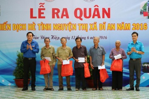 TX.Dĩ An: Tổ chức lễ ra quân Chiến dịch hè tình nguyện năm 2016