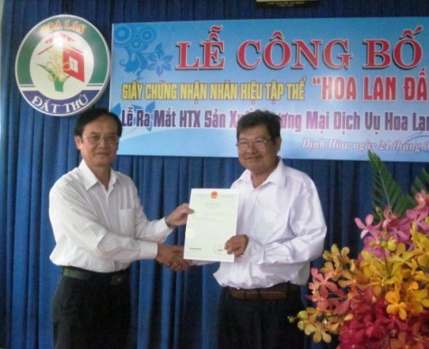 Câu lạc bộ Trang trại hoa lan Bình Dương: Công bố chứng nhận nhãn hiệu tập thể Hoa Lan Đất Thủ