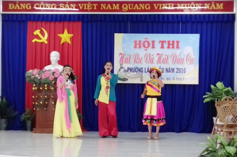 19 đơn vị tham gia Hội thi hát ru và hát dân ca phường Lái Thiêu năm 2016