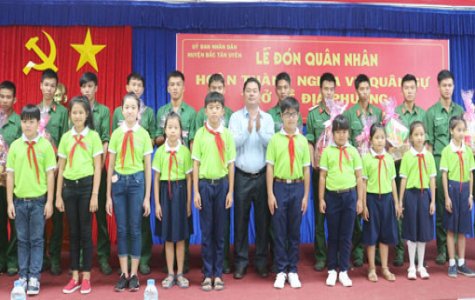 Bắc Tân Uyên: Tổ chức lễ đón quân nhân xuất ngũ trở về địa phương