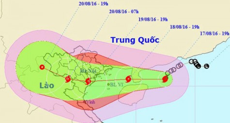 Bão số 3 hướng vào vịnh Bắc Bộ