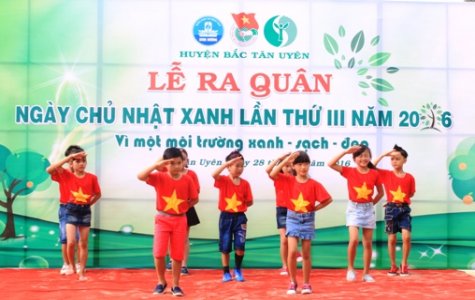 Huyện đoàn Bắc Tân Uyên: Ra quân Ngày chủ nhật xanh lần III năm 2016