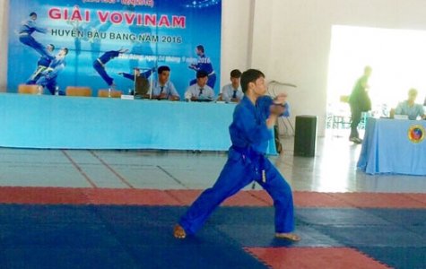 Giải Vovinam huyện Bàu Bàng năm 2016: 50 võ sinh tham gia so tài