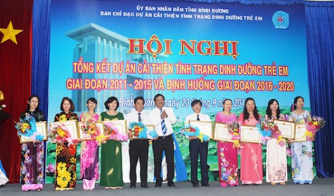 Tổng kết dự án cải thiện tình trạng dinh dưỡng trẻ em giai đoạn 2011-2015