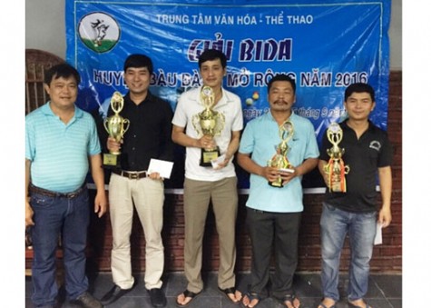 Bế mạc Giải bida huyện Bàu Bàng mở rộng năm 2016