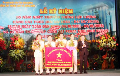 Kỷ niệm 55 năm Ngày Truyền thống Lực lượng Cảnh sát Phòng cháy và Chữa cháy