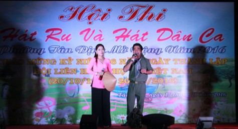 Hội thi Hát ru và Hát dân ca phường Tân Định mở rộng năm 2016