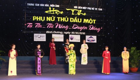 Hội thi Phụ nữ Thủ Dầu Một “Tự tin - tài năng - duyên dáng” năm 2016