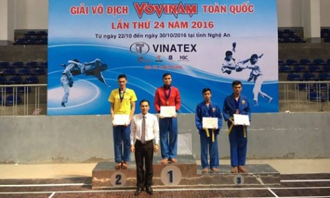 Kết thúc giải vô địch Vovinam toàn quốc 2016: Bình Dương đoạt 3 HCV