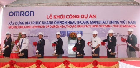 Khởi công Khu Phúc Khang Omron Healthcare Manufacturing Việt Nam