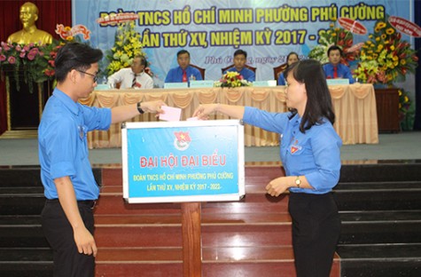 Đoàn phường Phú Cường: Tổ chức Đại hội nhiệm kỳ 2017-2022