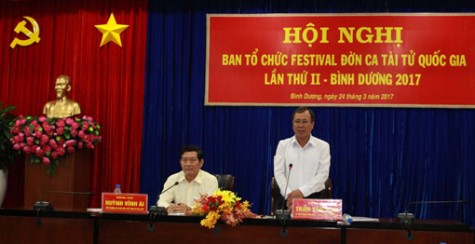 Cơ bản hoàn thành công tác chuẩn bị cho Festival Đờn ca tài tử quốc gia lần thứ II- Bình Dương 2017