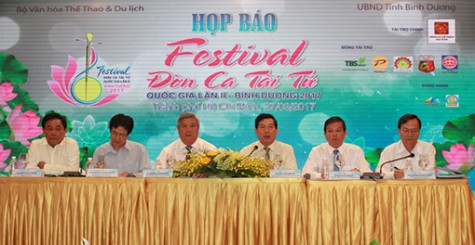 Họp báo Festival Đờn ca tài tử quốc gia lần thứ II-Bình Dương 2017