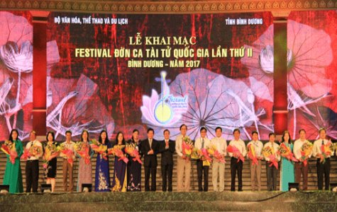 Chương trình khai mạc Festival Đờn ca tài tử Quốc gia lần thứ II - Bình Dương năm 2017: Hoành tráng và đặc sắc