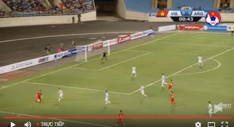 U22 Việt Nam thua đậm U20 Argentina