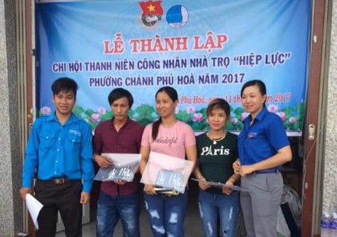 Phường Chánh Phú Hòa, TX.Bến Cát: Ra mắt Chi hội Thanh niên công nhân nhà trọ