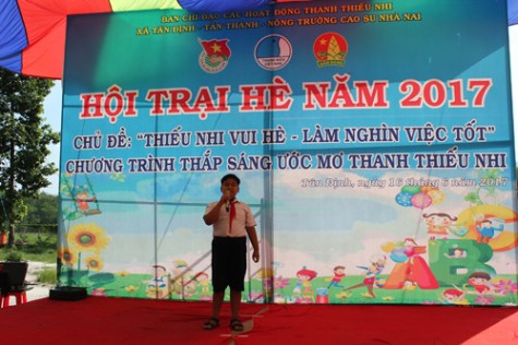 Hội trại “Thiếu nhi vui hè - làm nghìn việc tốt”