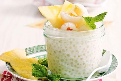 Chè trân châu vải thiều