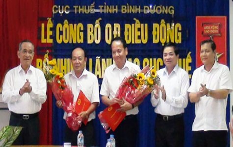 Trao quyết định bổ nhiệm Cục trưởng Cục thuế Bình Dương