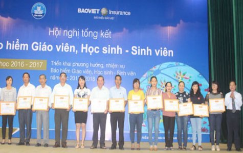 Tổng kết hoạt động bảo hiểm giáo viên, học sinh - sinh viên năm 2016-2017