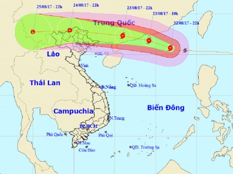 Bão số 6 gây gió mạnh trên biển, mưa lớn ở đất liền Bắc bộ