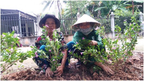 Tuyến đường hoa phụ nữ: Mô hình mới trong “5 không, 3 sạch”