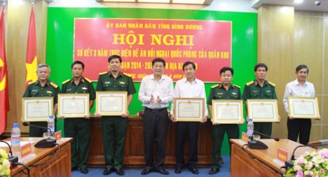 Sơ kết 3 năm thực hiện đề án Đối ngoại quốc phòng của Quân khu, giai đoạn 2014 – 2020