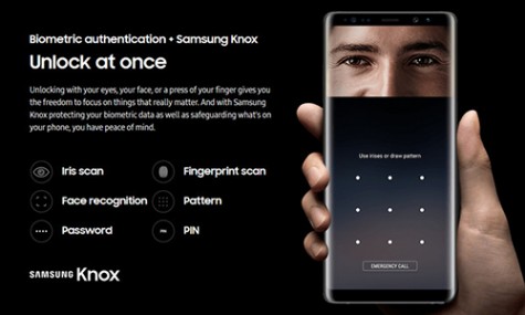 Cách kích hoạt bảo mật trên Galaxy Note8