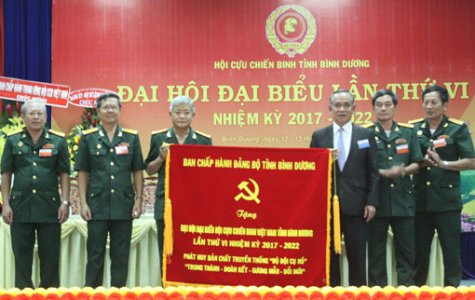 Đại hội đại biểu Hội Cựu chiến binh (CCB) tỉnh Bình Dương lần thứ VI, nhiệm kỳ 2017- 2022: “Trung thành - đoàn kết - gương mẫu - đổi mới”