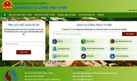 Bộ Tài nguyên triển khai dịch vụ công theo phương thức trực tuyến