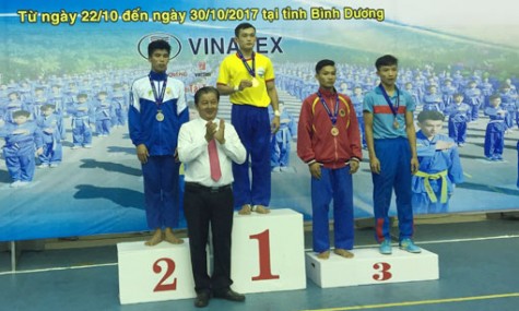 Giải Vovinam vô địch quốc gia năm 2017: Bình Dương giành 3 HCV ngày thi đấu đầu tiên