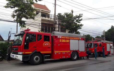 Dập tắt kịp thời vụ cháy tại căn nhà ba tầng