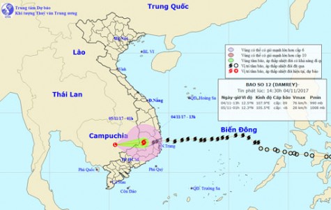 Đề phòng lũ quét sau bão số 12