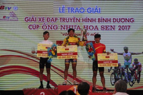 Kết thúc Giải xe đạp toàn quốc Truyền hình Bình Dương năm 2017: Phạm Quốc Cường đoạt Áo vàng chung cuộc